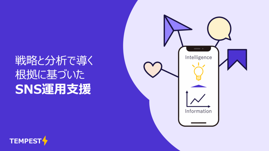 TEMPESTのSNS運用支援の資料